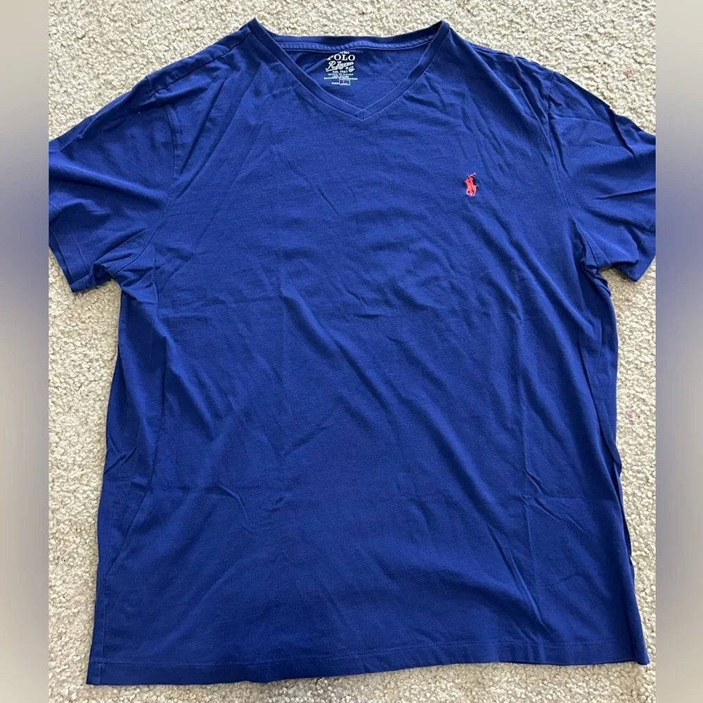 Polo Ralph Lauren Men’s Large V-Neck Tee Shirt - Picture 7 of 7